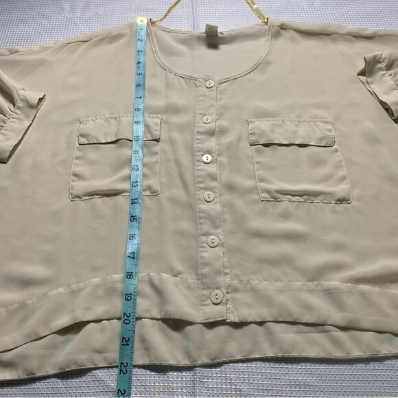 POETRY Boxy Button-up Top Flowy Blouse - Picture 3 of 5